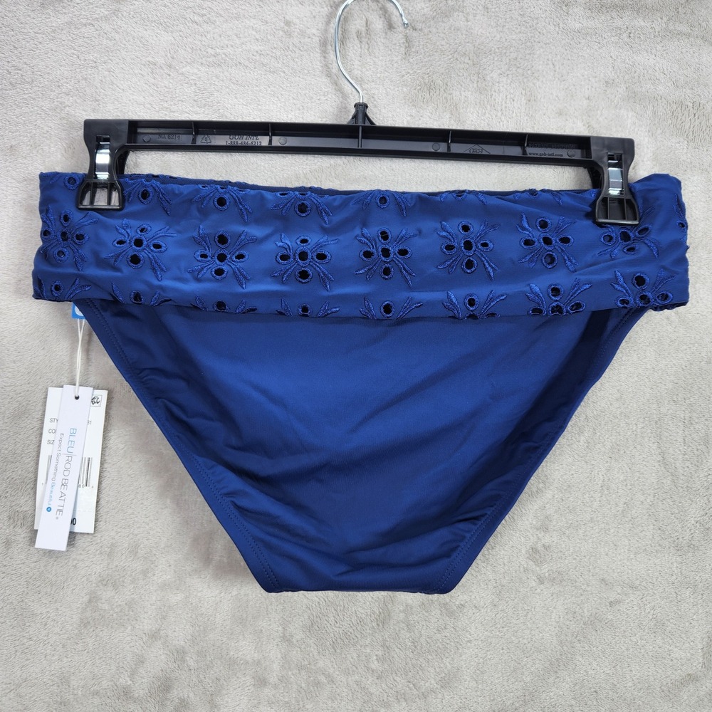 Bleu Rod Beattie Womens 8 Navy Eyes Wide Open Fold Over Hipster Bikini Bottoms - Picture 2 of 5